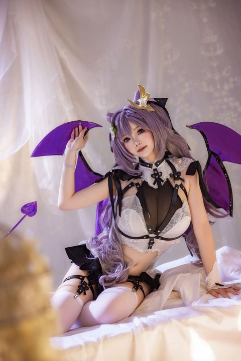 雪晴Astra-原神 刻晴 恶魔拘束睡衣