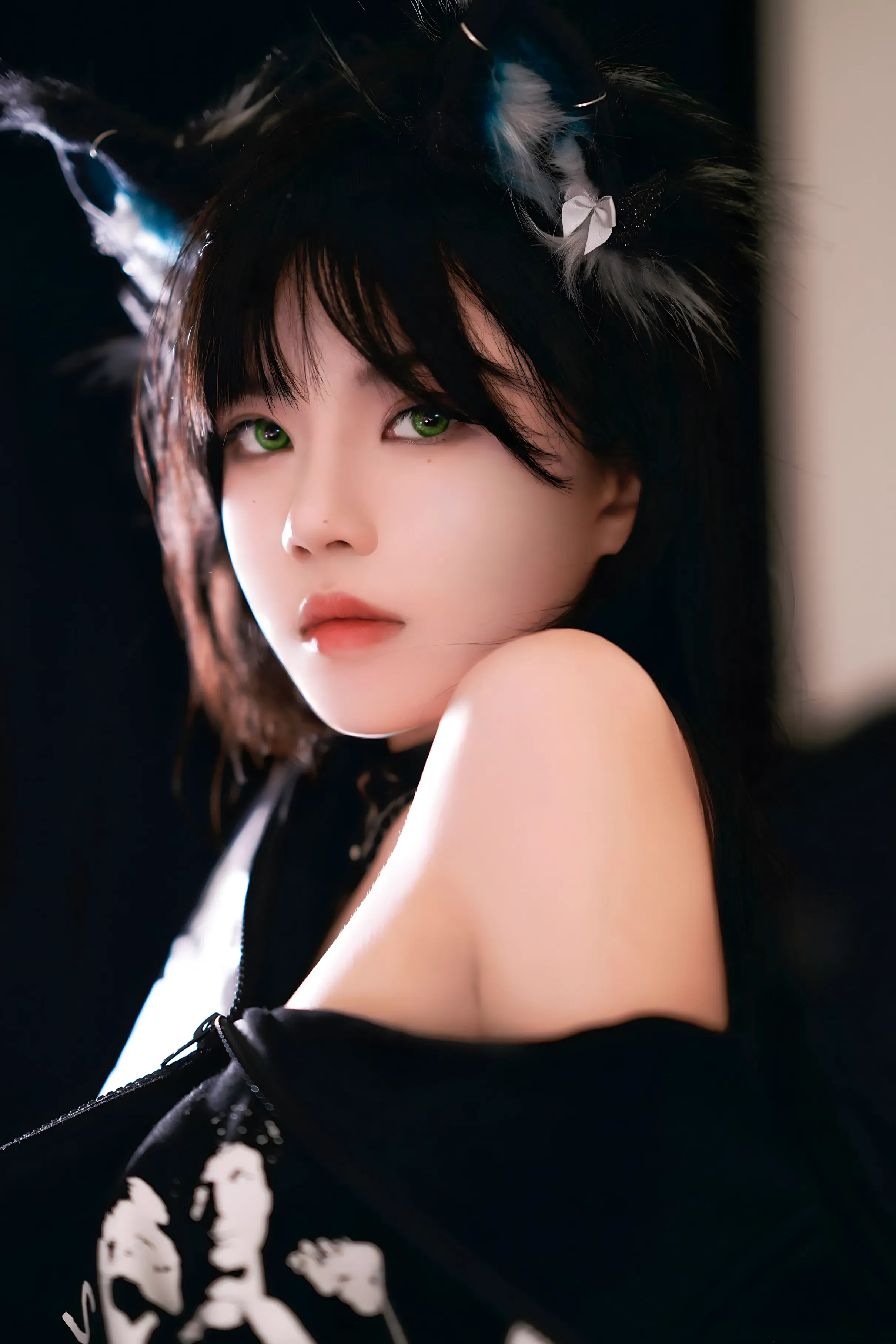 图片[1]-桜桃喵 - 缅因猫猫 a+b [47P] 套图下载｜软萌猫系少女 × 缅因猫氛围感太治愈！