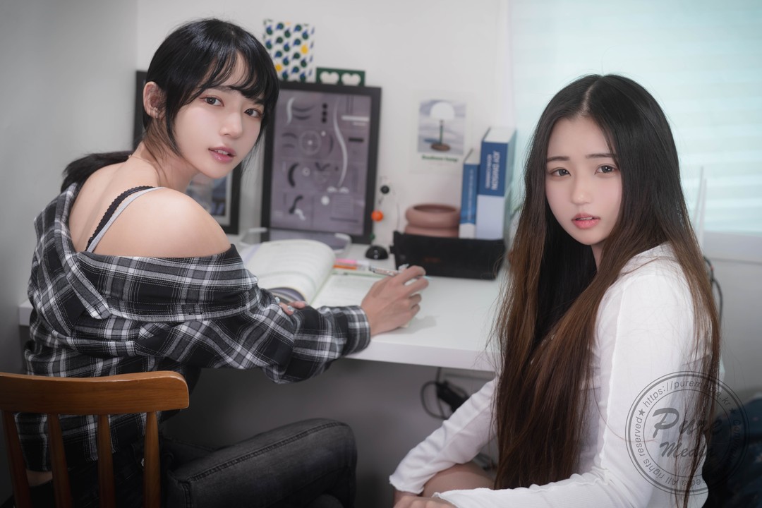 图片[1]-Yeha (예하) x Yuna 双人合作写真 - Pure Media Vol.307 套图分享