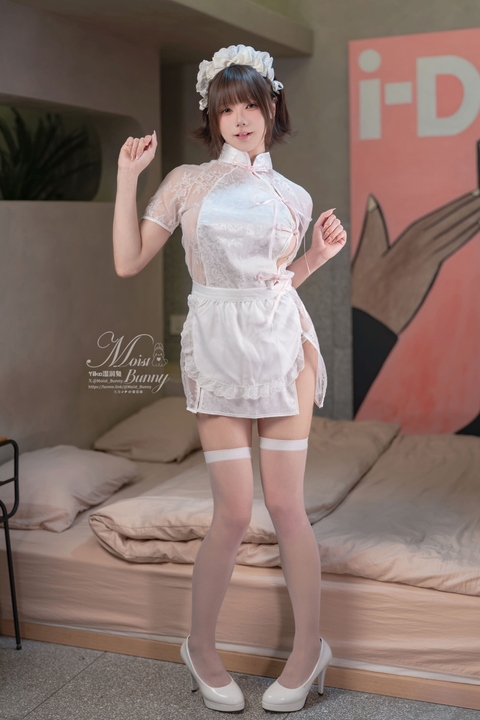咬一口兔娘 12月月票特典 床上管家 写真套图下载：这份冬日限定请查收-漫图社