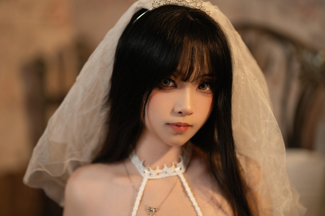 Bangni邦尼最新作品白色花嫁cos套图85P无水印下载-漫图社