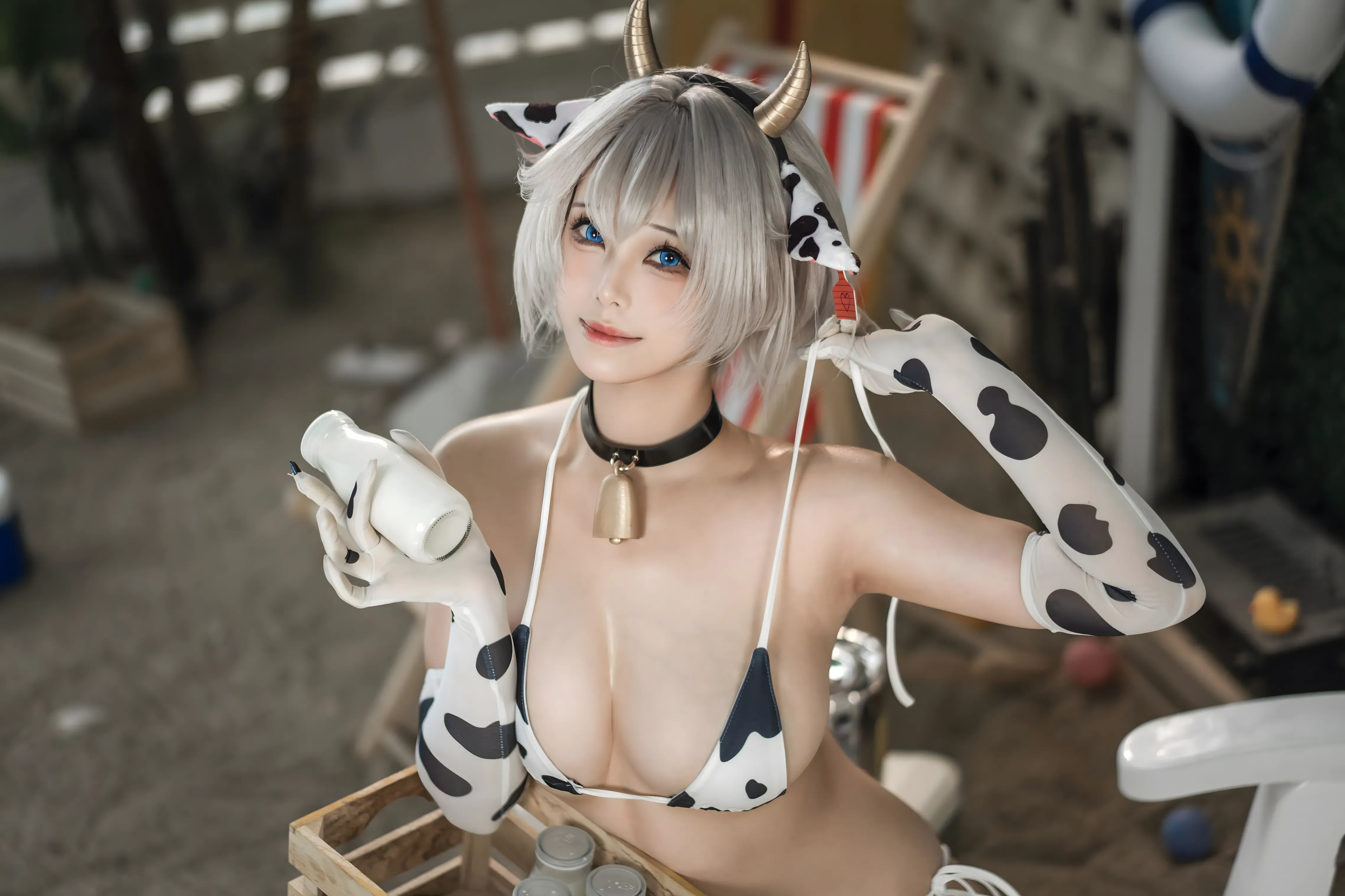图片[1]-蜜汁猫裘Meeu《棕色尘埃奶牛》套图[173P2V]下载｜游戏展台cos高清图包