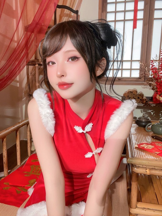 清水由乃 新年旗袍-060