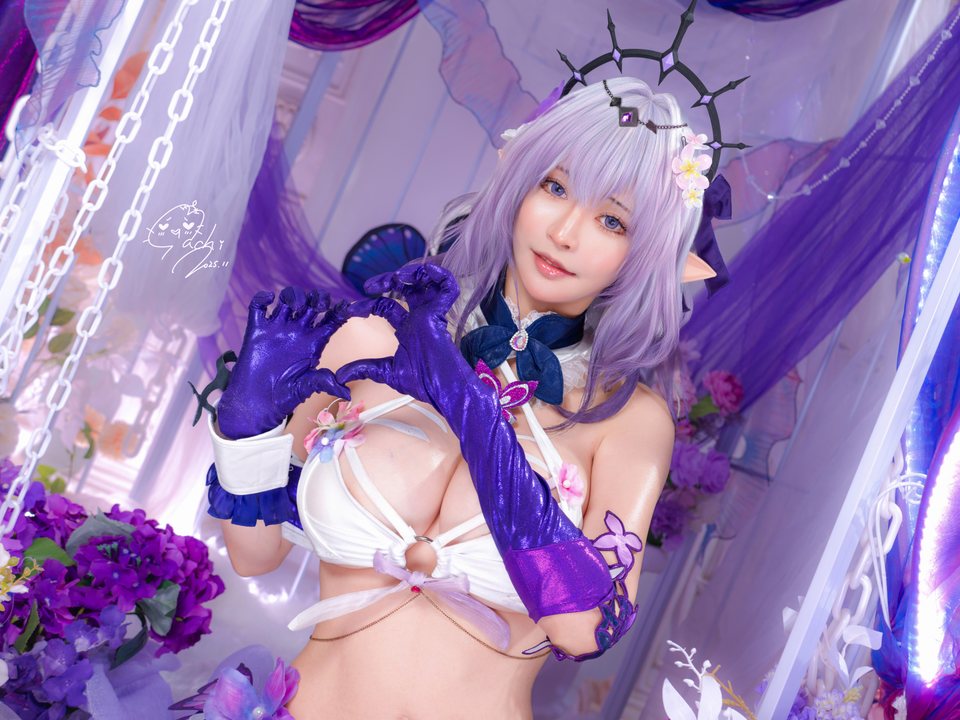 Machi馬吉 💜キャストリス水着 (3)
