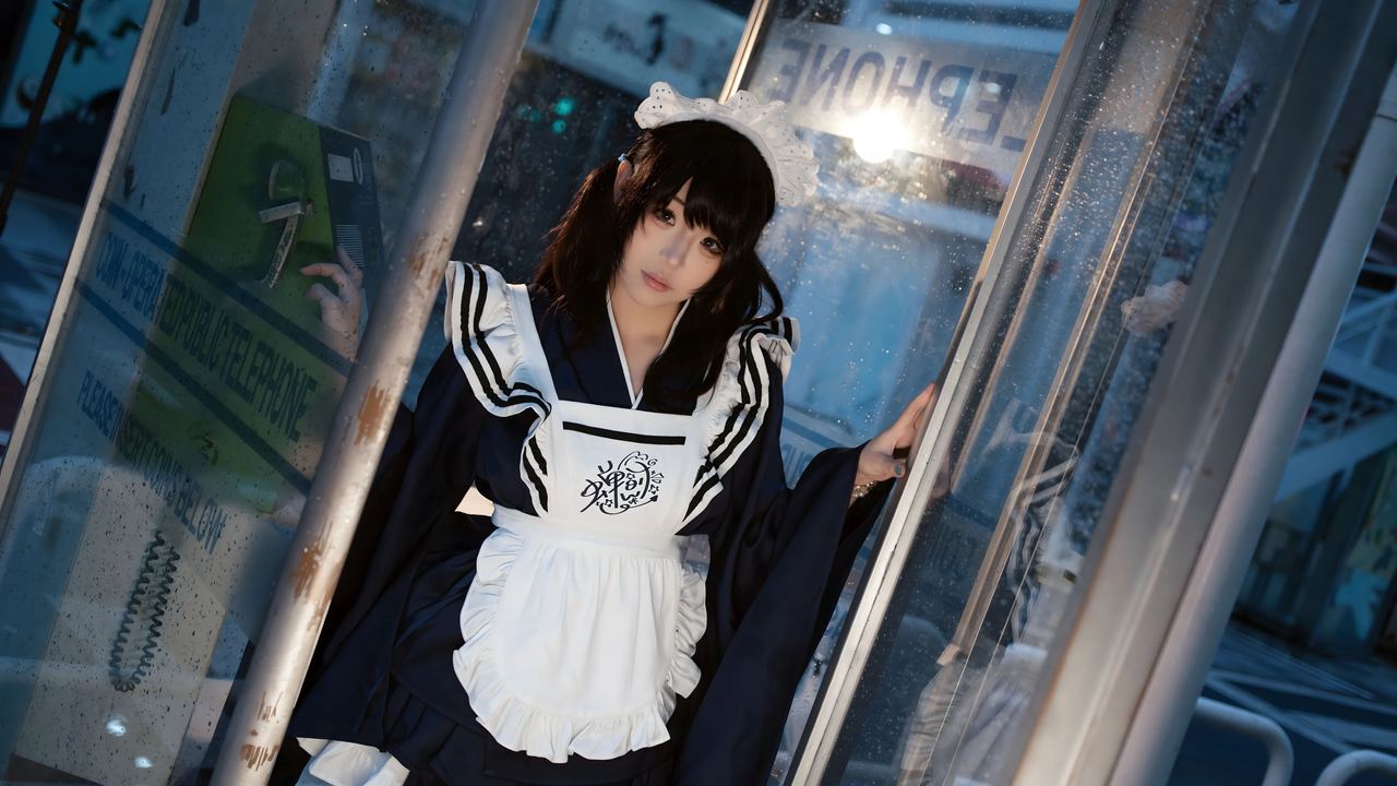蝉时w《和风女仆》写真图包 [66P] 下载｜东方美学与女仆元素的巧妙融合-漫图社