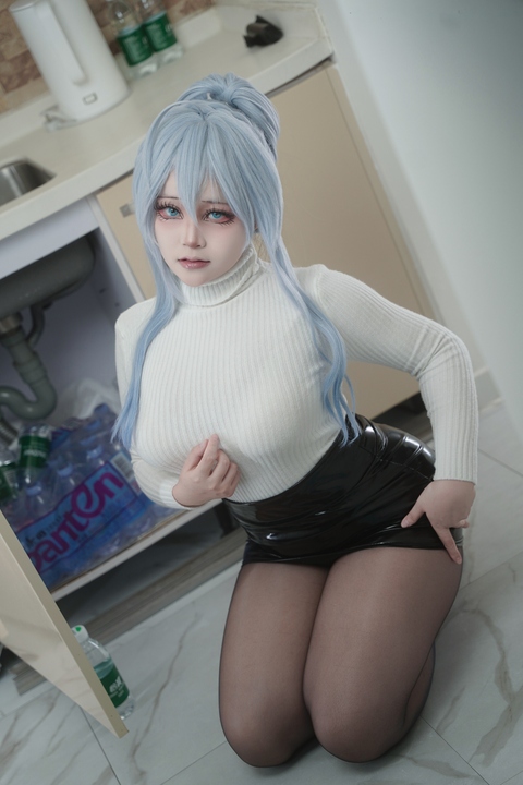 喵喵lock – 雪女 套图下载 105P 雪国的女子，生于冰，化于水-漫图社