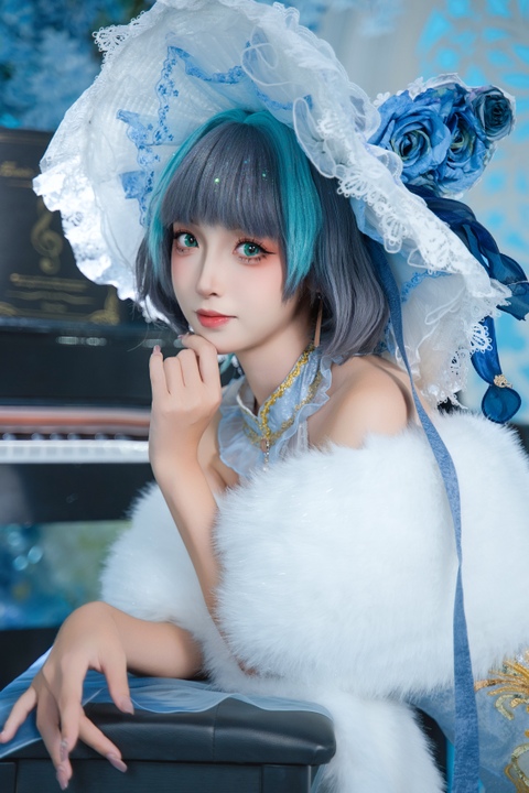 祖木子 - 12月 柴郡旗袍 浅蓝 阿伟版 (2)