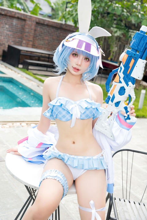 PoppaChan - 兔田佩克拉夏日泳装 pekora summer [88P+12V-1.16GB]-漫图社