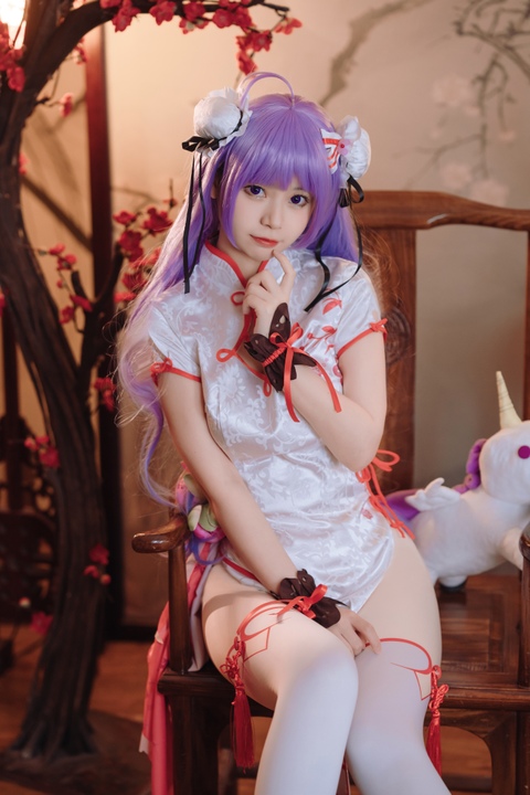 猫大人 – 《碧蓝航线》独角兽 旗袍 Cos写真集 [22P-348MB]-漫图社