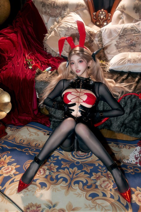 过期米线线喵 · 恶魔兔兔｜24P · 天使面孔下的恶魔犄角-漫图社
